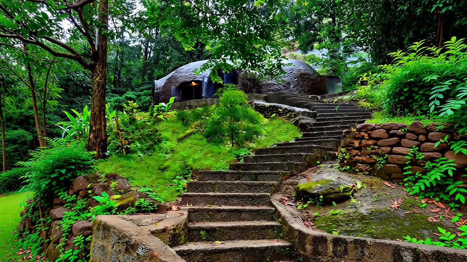 Rock Cave House at Diya Homestay Mamalakandam